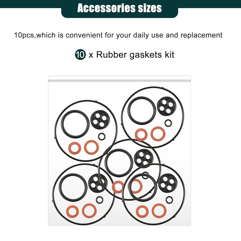 OXCANO 5 Pack 16010-ZE1-812 Carburetor Gasket Set Compatible with Honda GX240 GX270 GX340 GX390 WT30 WT40 GX120 GX160 GX200 EG2500 EG2200 GX110 Replacement for 11580 - Image 4